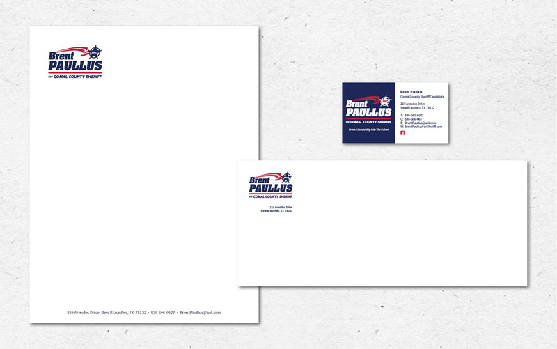 Brent Paullus for Comal County Sheriff stationary.