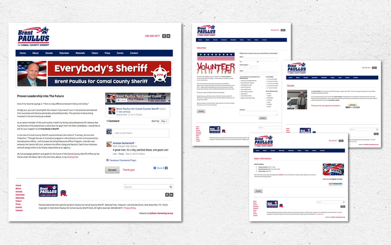 Brent Paullus for Comal County Sheriff website.