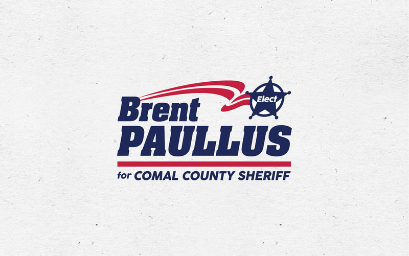 Brent Paullus for Comal County Sheriff logo.