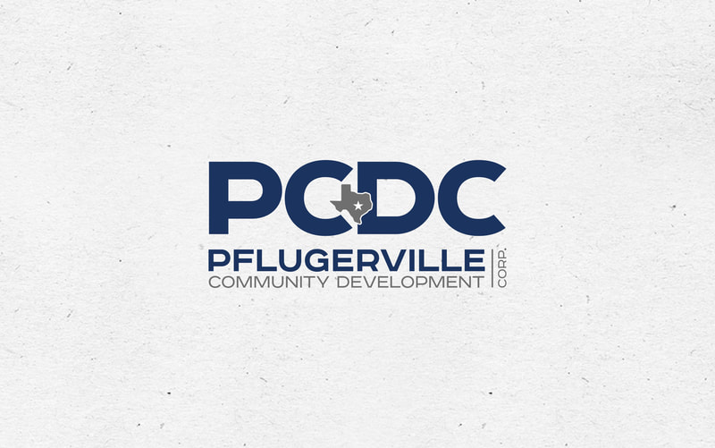 Pflugerville Community Development Corporation logo.